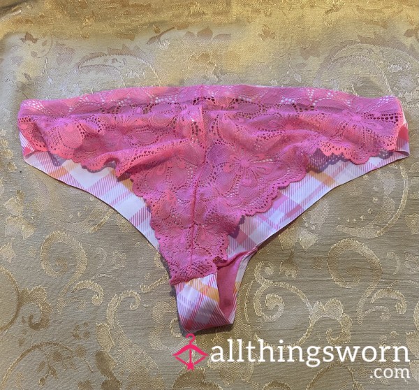 Plaid On The Front, Pink Lace On The Back, Super Smelly Already!!