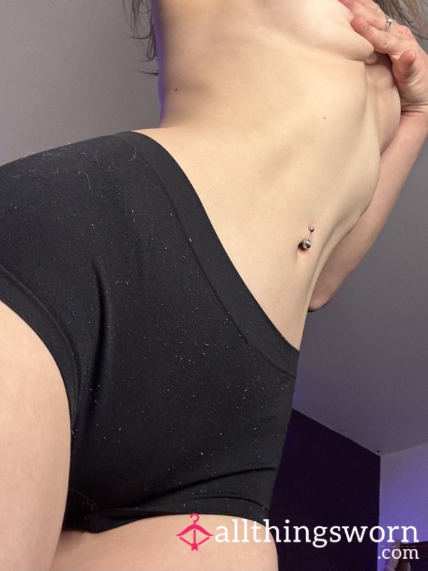 Plain Black Girly Boxers