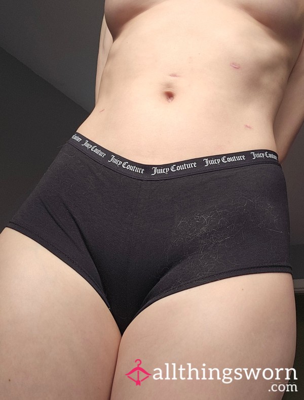 Plain Black Juicy Couture Boy Short