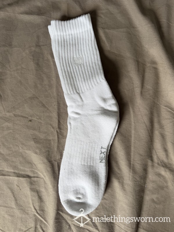 Plain CrewWhite Socks