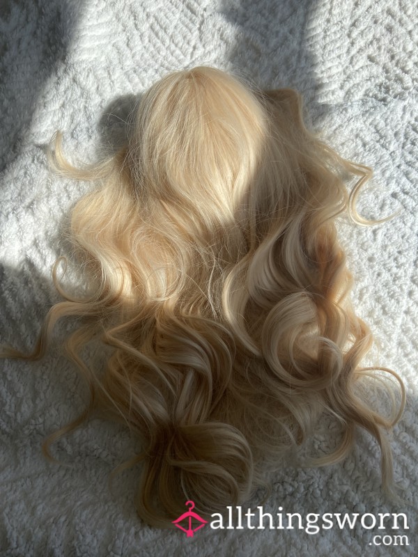 Platinum Blonde Synthetic Wig Curly