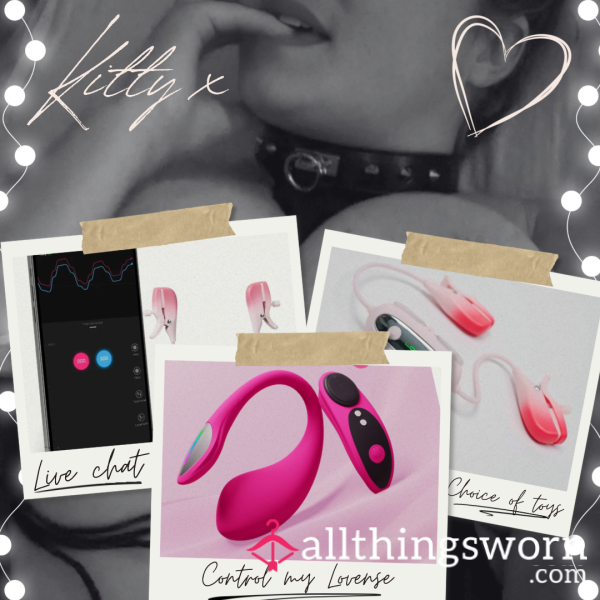 Play With Kitty - Control My Lovense Toys And My Pleasure