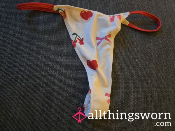 Playboy Cherry Theme Thong Extra Large