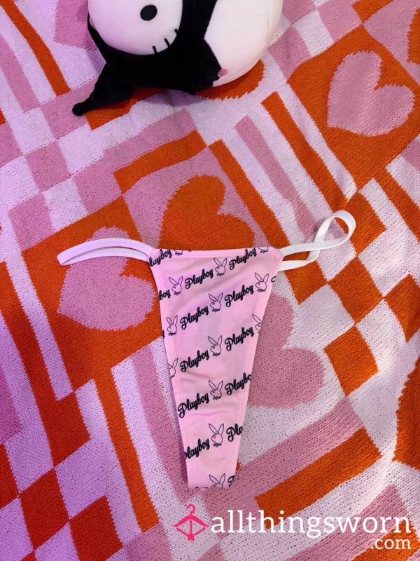 PLAYBOY THONG 🩷🖤🤍