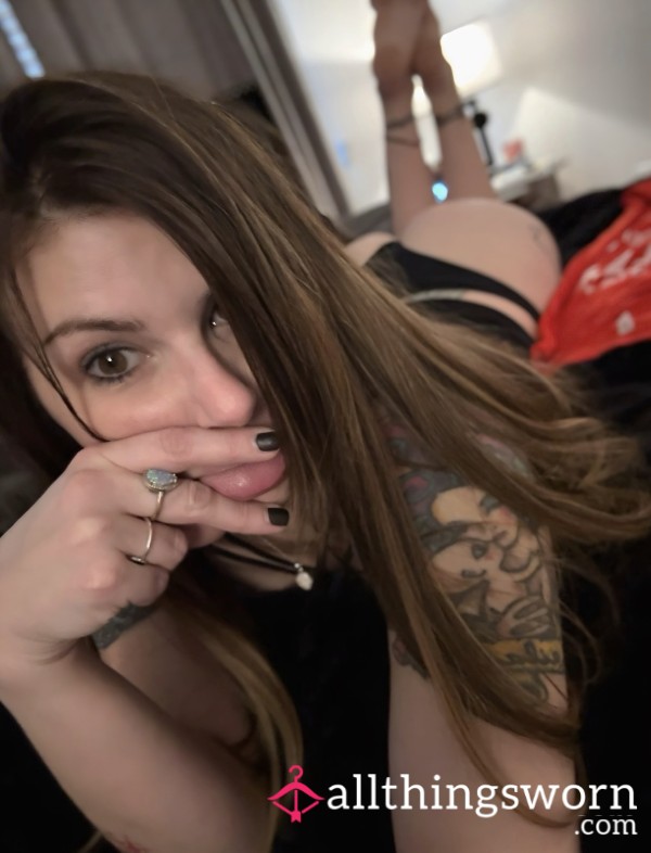 Played With Myself Black Thong