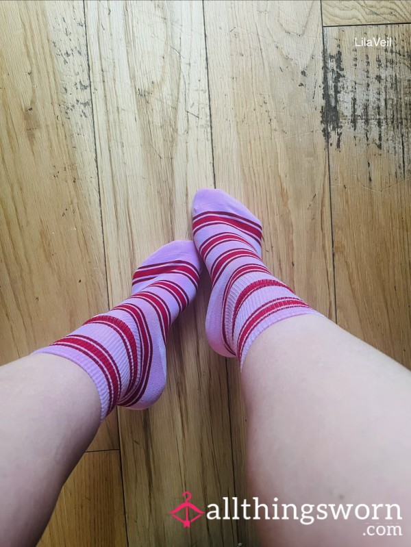 Playful Pink Stripes. Soft Cotton