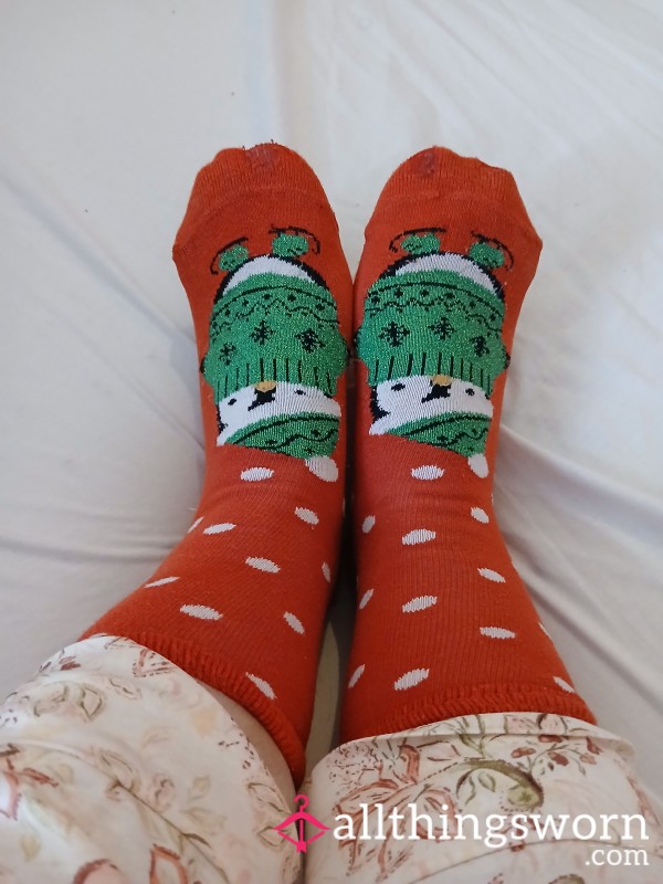 PlayfulPetite’s Thin & Teasing Christmas Stockings – Sheer Heel & Toes Ready For Your Wear 😏