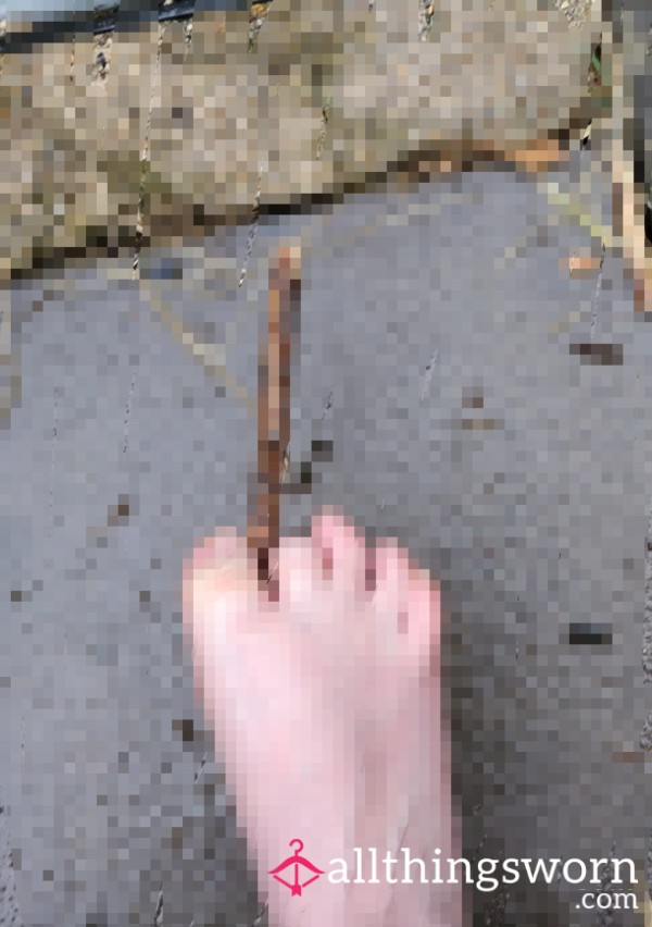 Playing With A Stick In The Rain