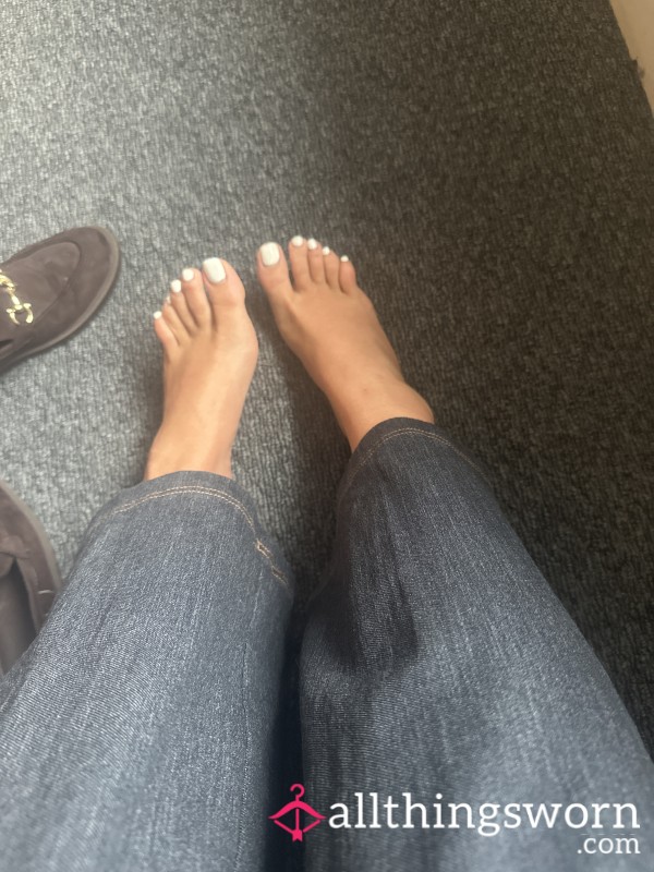 Playing With My Feet In The Office