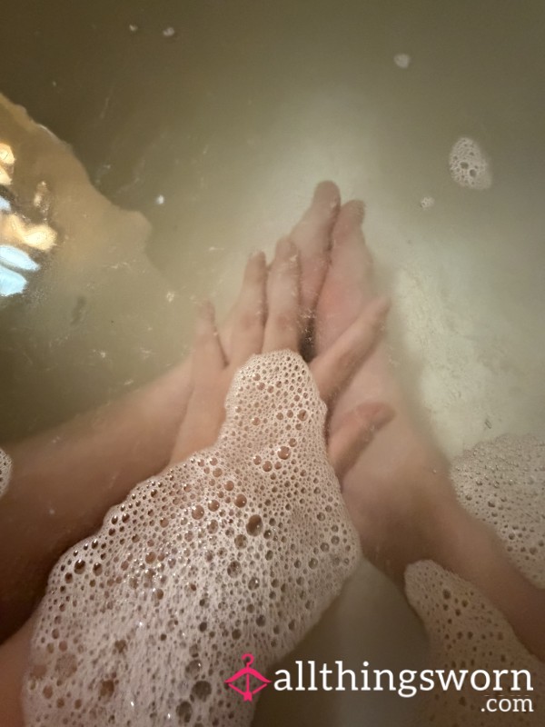 Playing With My Feet In The Tub