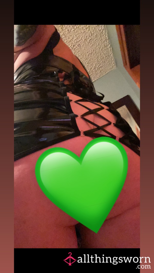 Pleather Domme Dress 24hour W/ US Shipping