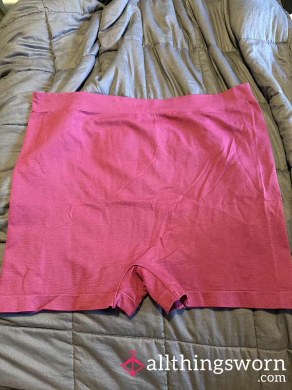 Plus Size Burgundy Boyshort Underwear
