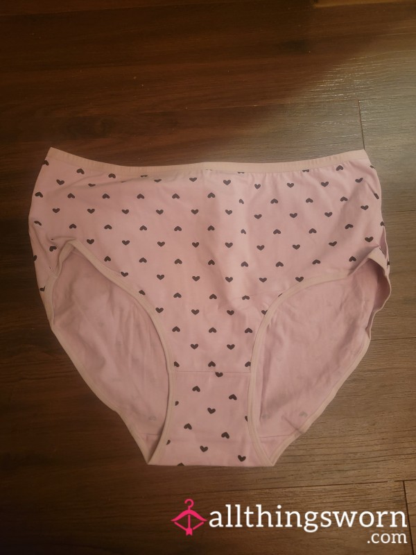 Plus Size Light Purple Heart Panty.