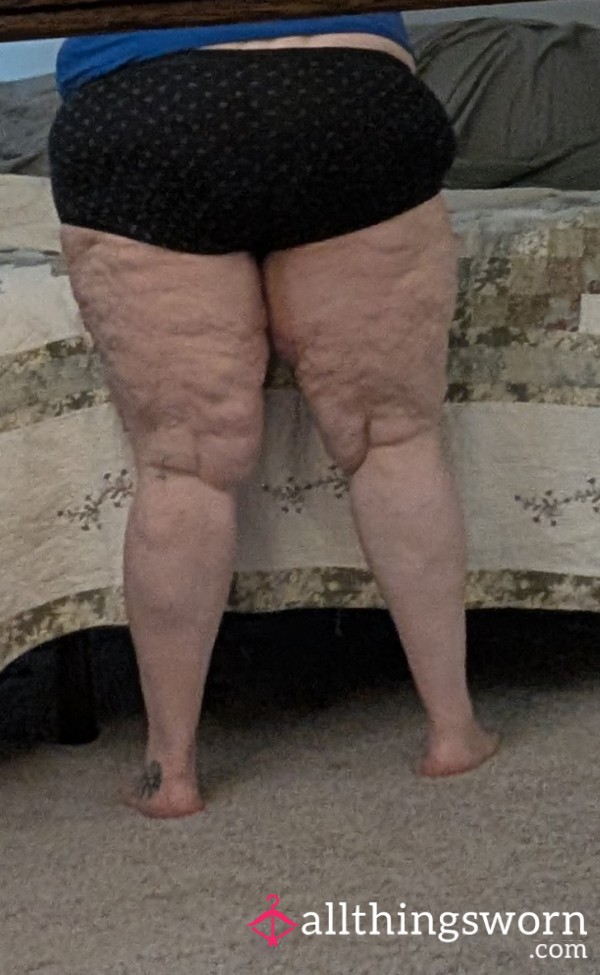 Plus Size Used Black Cotton Panties