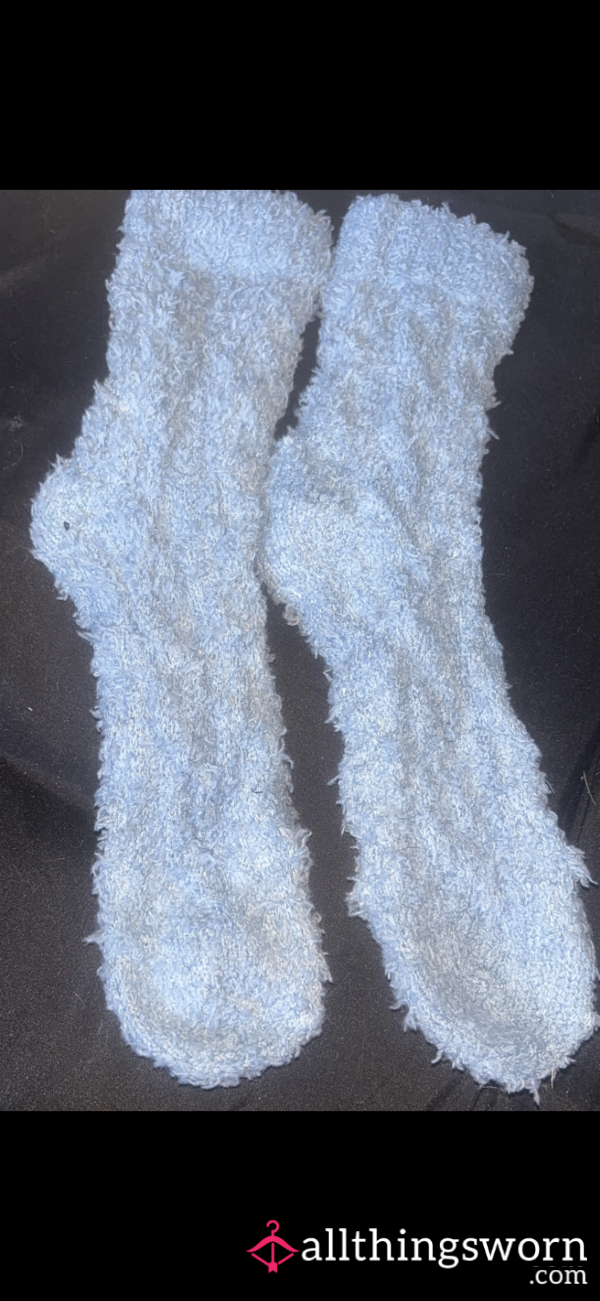 Light Blue Fluffy Socks – Soft, Cozy & Strongly Scented 🩵✨