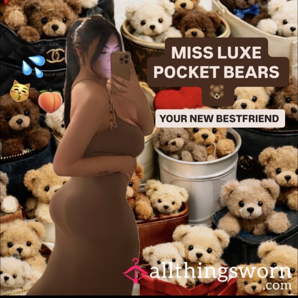 Pocket Bear 🐻 | Discreet Worn & Extra Naughty (pu**y/a**/Feet Scented) 🔥 A Little Bear Worm In Naughty Places