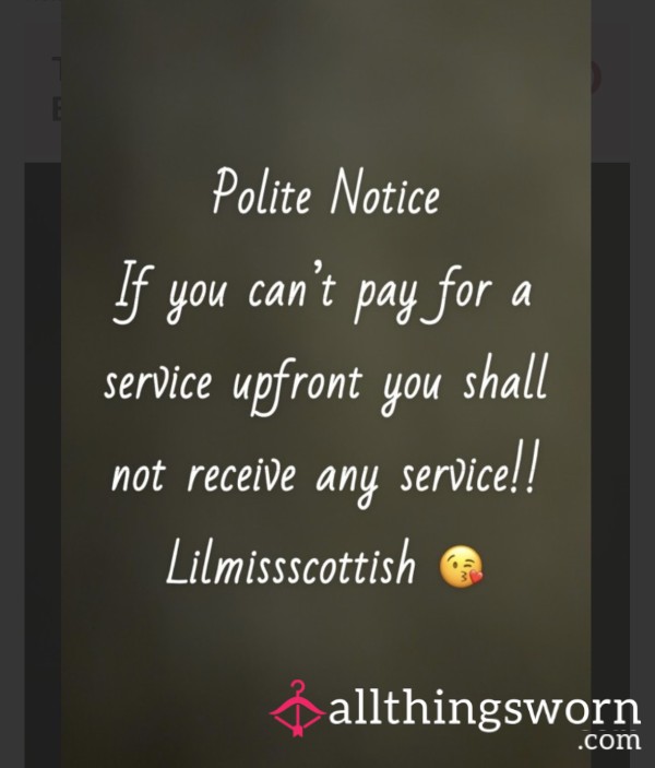 Polite Notice 😉