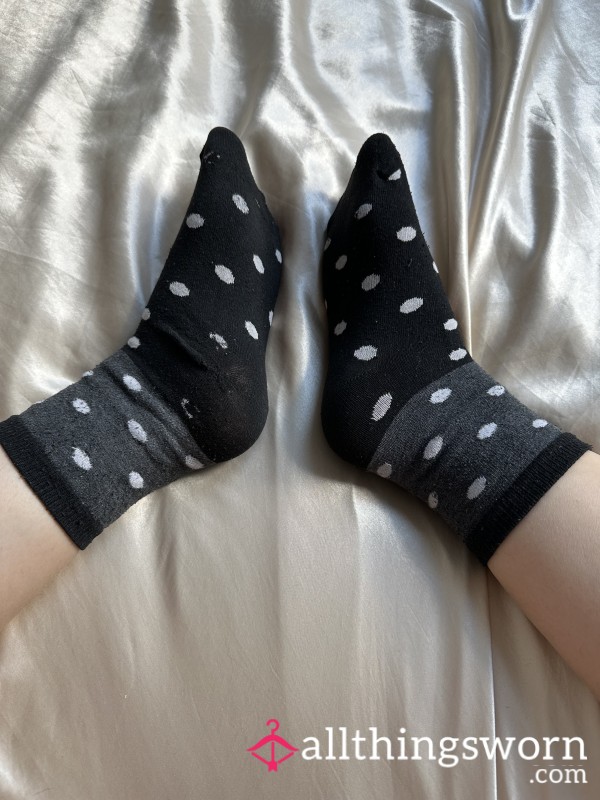 Polka Dot Black Socks
