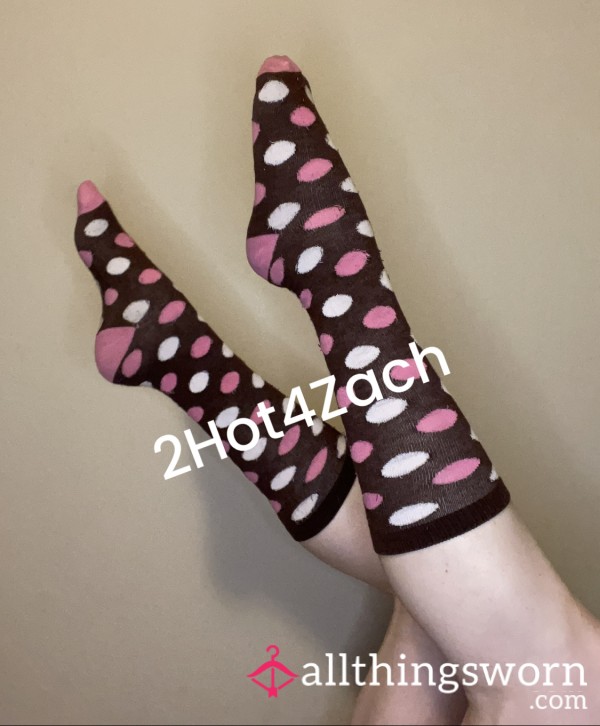 Polka Dot Knee High Socks