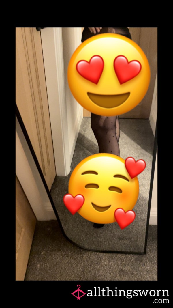 Polka Dot Laddered Tights