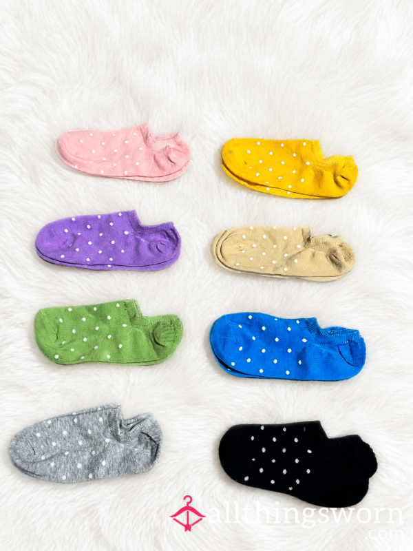 Polka-dot No Show Spcks