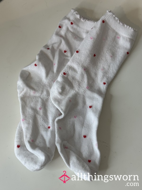 Polkadot Heart Socks