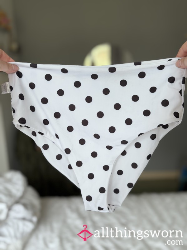 Polkadot High Waisted Bikini Bottoms