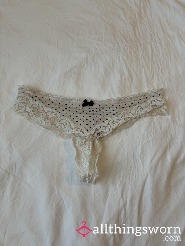 Polkadot Lace Thong