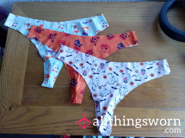Polyester Halloween Thong Medium
