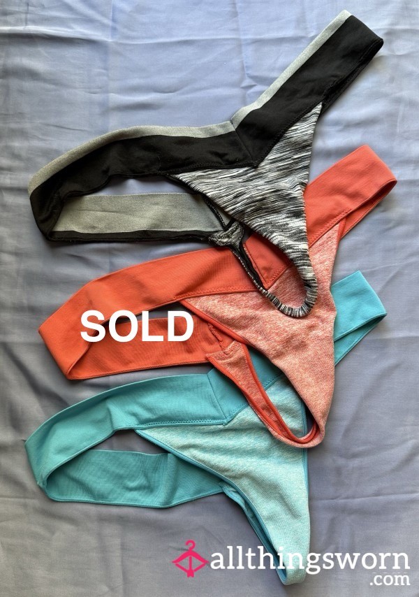 48 Hour Wear - Polyester & Nylon Thongs - Size L