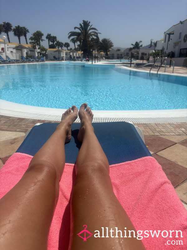 P**l Side Foot Content, From Dirty Floor To P**l. Imagine Being With Me Under The Hot Sun And Splashing About In The Sparkling P**l