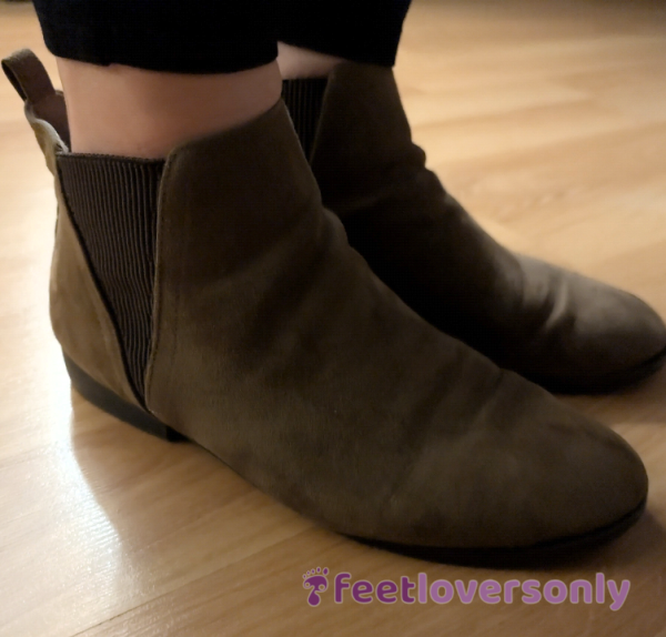 P**r Wrecked Boots Worn Bare Foot Mostly