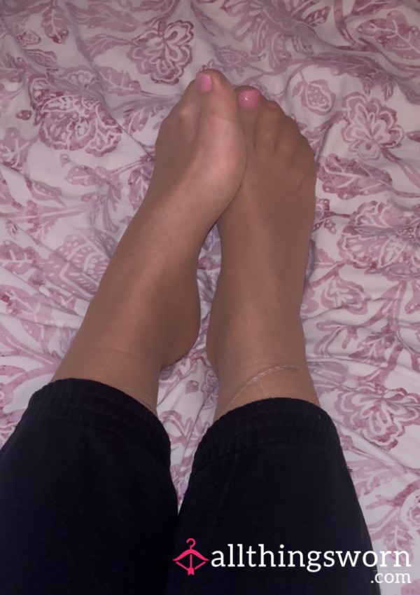 Nude Colour Nylon Socks
