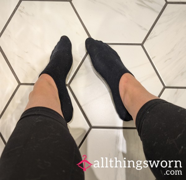 Post 5k Run Black Trainer Socks