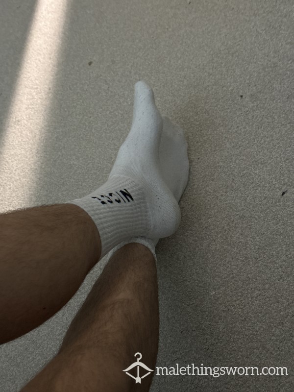 Post-Gym Session White NICCE Socks.