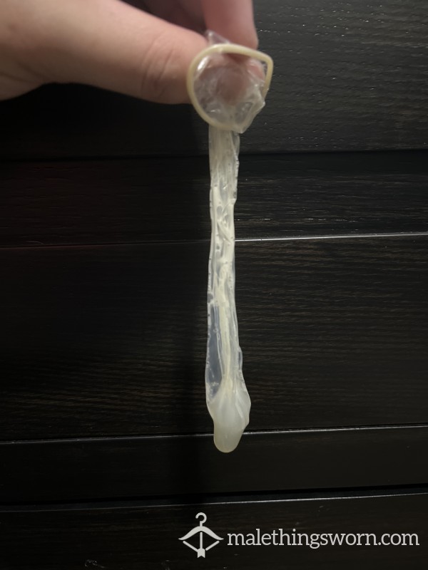 Post Sweaty S** Condom With Full C*m Load. Price Includes Shipping.