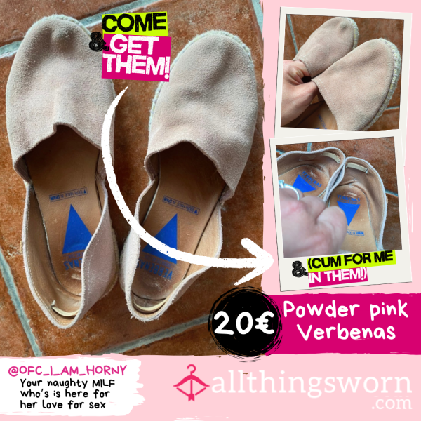 🥿 Powder Pink Verbenas (espadrilles)