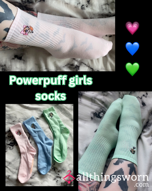 Powerpuff Girls Socks 💗💙💚