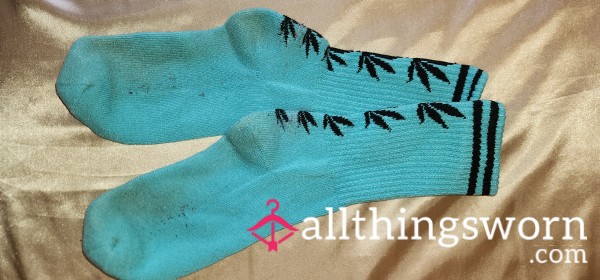 Pozee's Pot Socks: Chill Blue