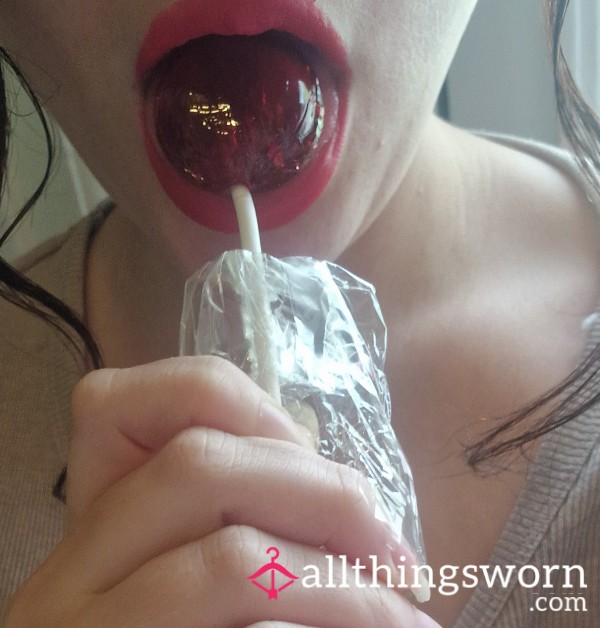 Pre Licked Red Lollipop