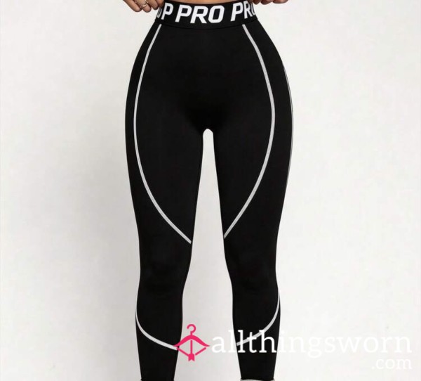 Pre Order Black And White Gym Leggings