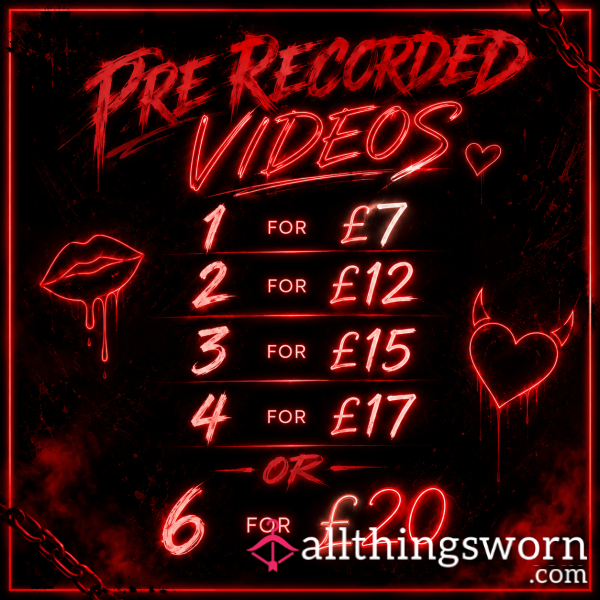 🔗  🖤 Pre Recorded Videos Offer!!! Amazing Value!