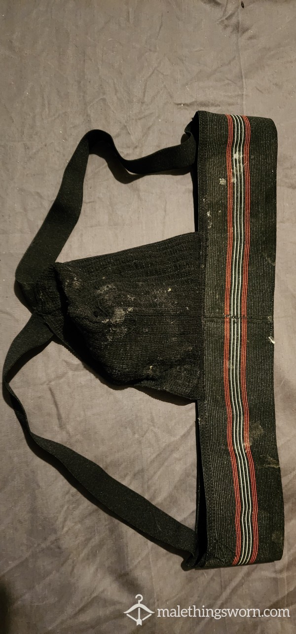 Pre Worn Black Jockstrap. Smells Of C*m And Body Odours