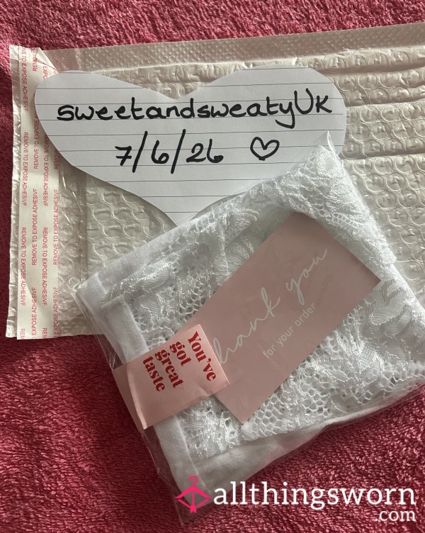Pre-worn White Knickers