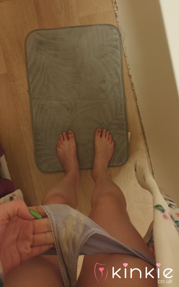 Pregnancy Discharge Stained Thong 🤰