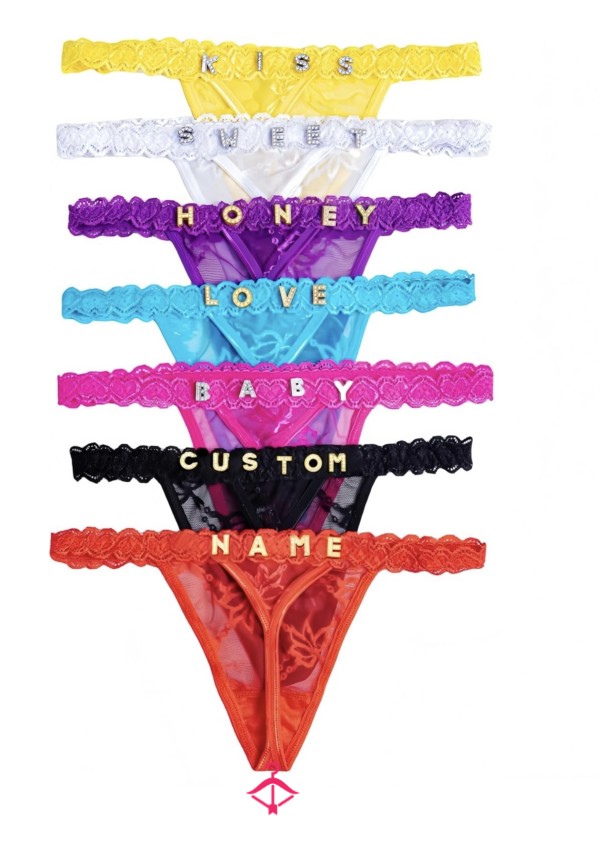 Premium Custom Name Thongs🫦, Scented 🥵 & Extra Moist 💦