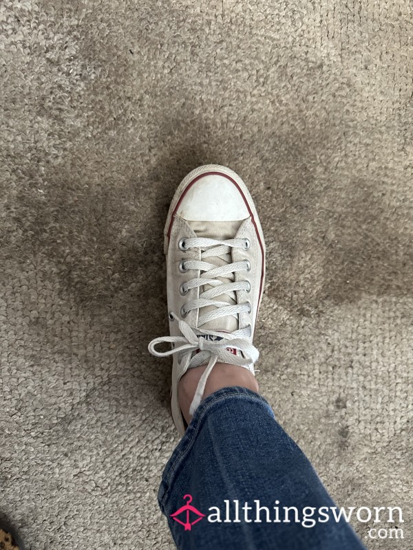 Grannys Premium Well-Worn Converse Chuck Taylors | Mature Owner | Exclusive Pair