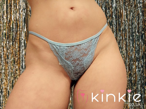 Pretty Blue Lace G String