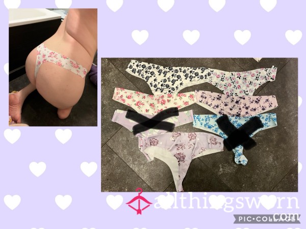 Pretty Flor*l Thongs