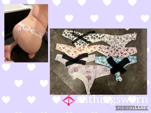 Pretty Flor*l Thongs